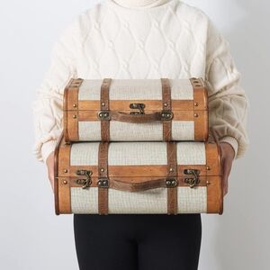 Vintage Wooden Suitecase set2